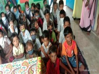 School stationery distribution at Badwalwadi